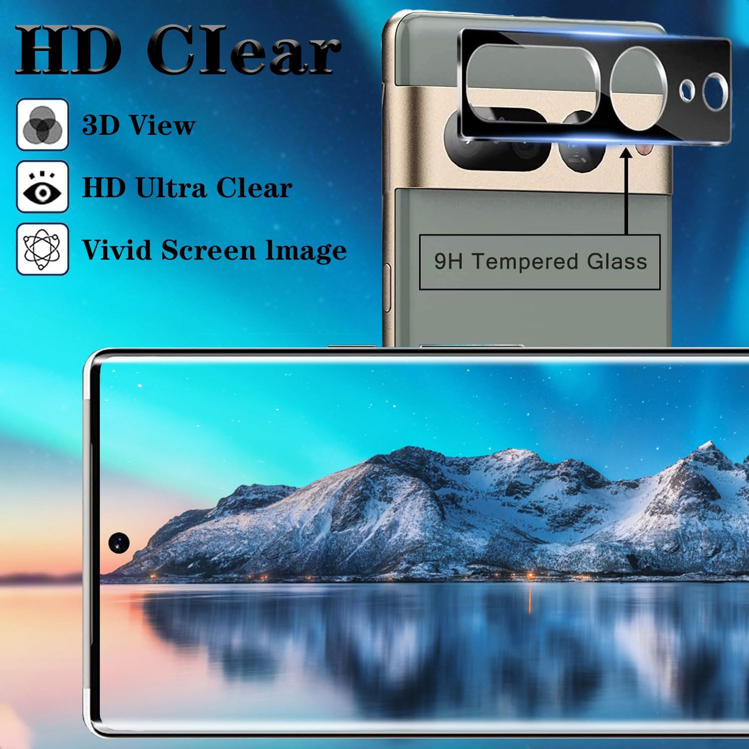 Thumbnail 6 de Pixel 7 Pro Tempered Glass Screen Protector