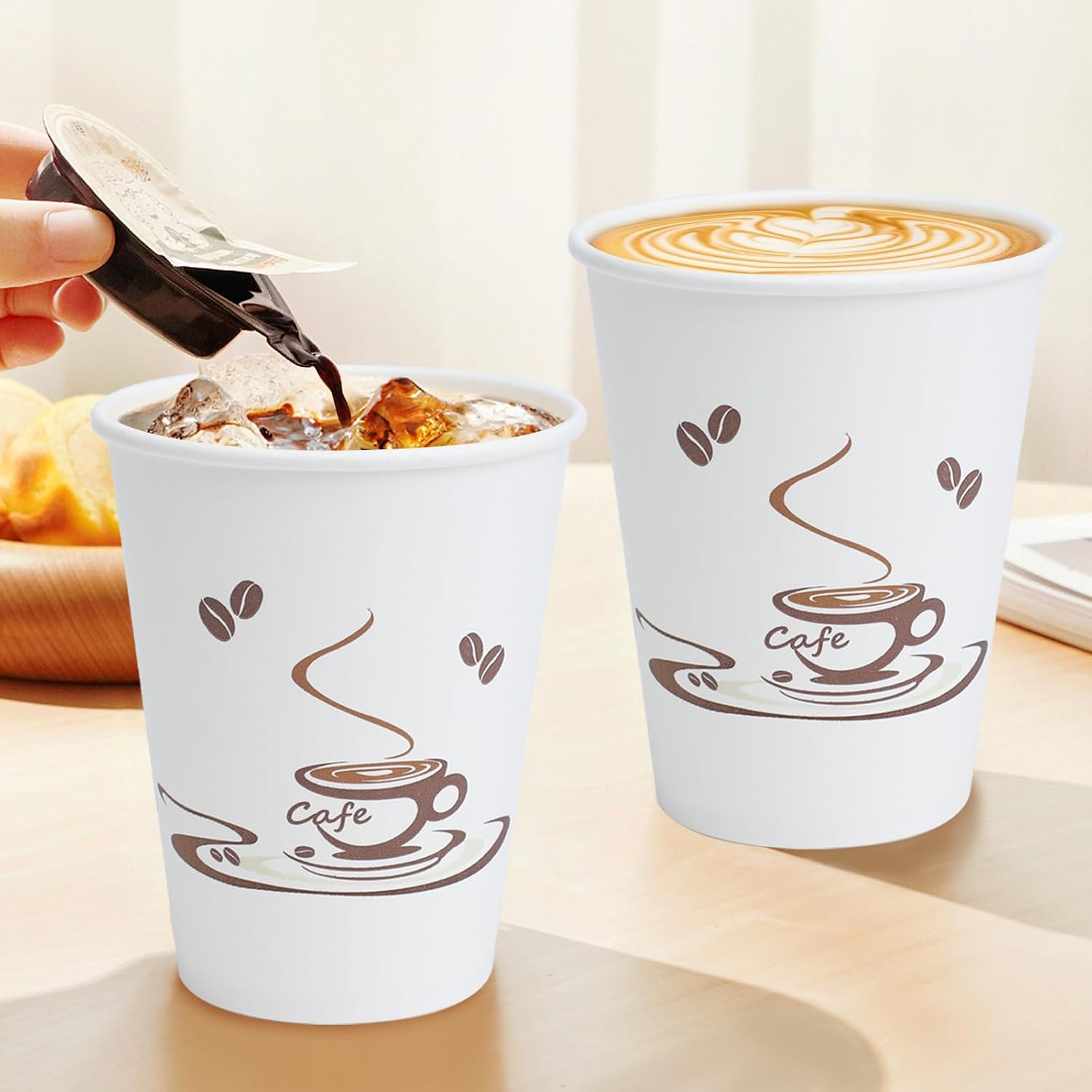 Detalle 2 de Lamosi Coffee Cups 12 oz 240 Pack