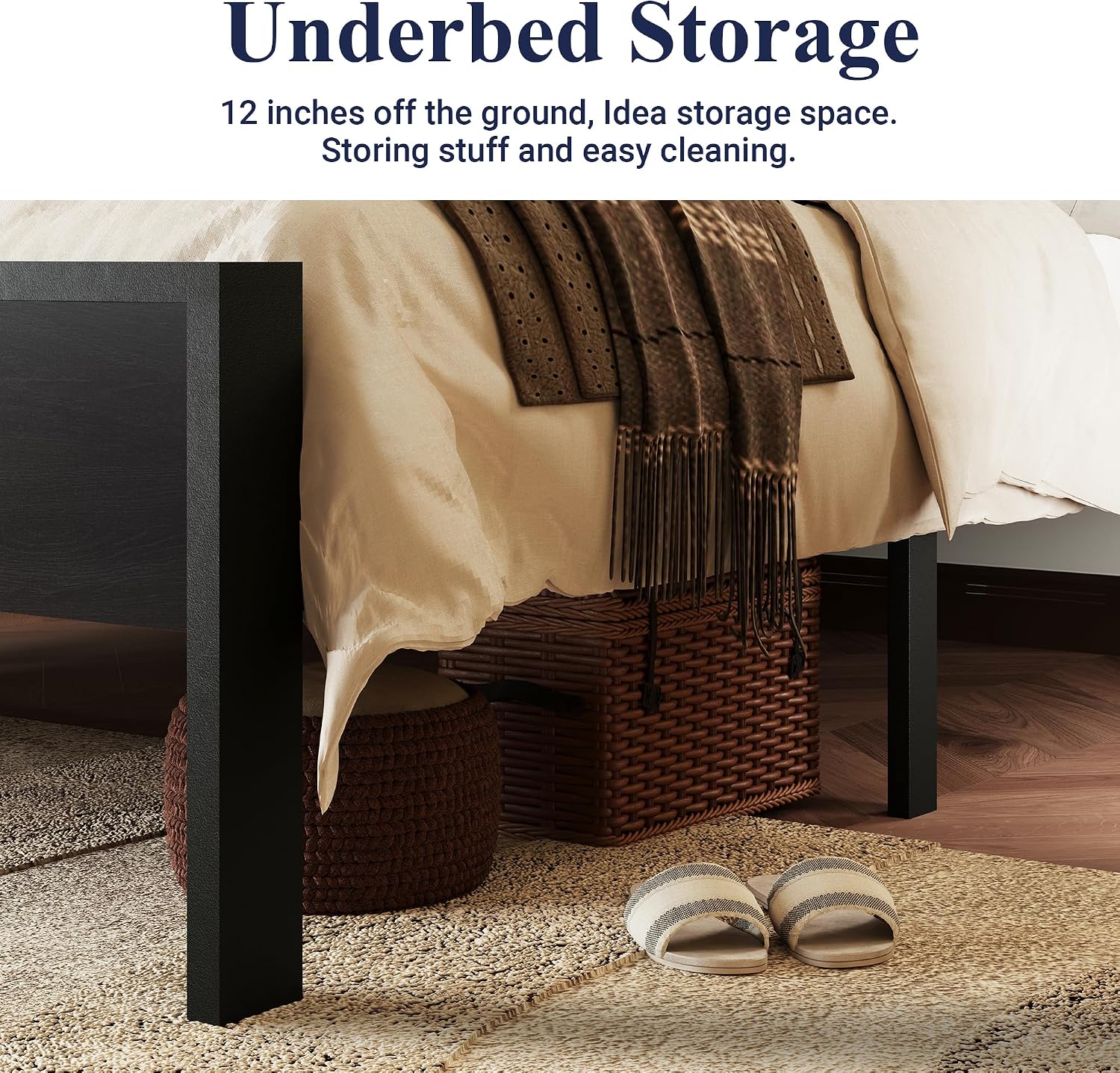 Detalle 1 de Allewie Full Size Bed Frame
