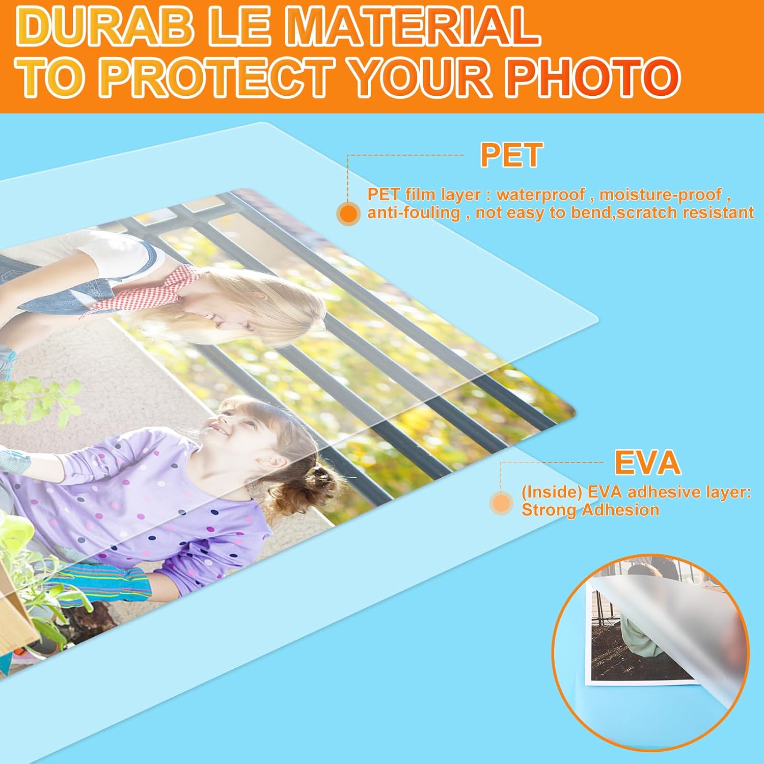 Thumbnail 1 de CAREgy Thermal Laminating Pouches, 300 Pack, 3 Mil, 9 x 11.5 Inches — Clear, For 8.5 x 11 Documents