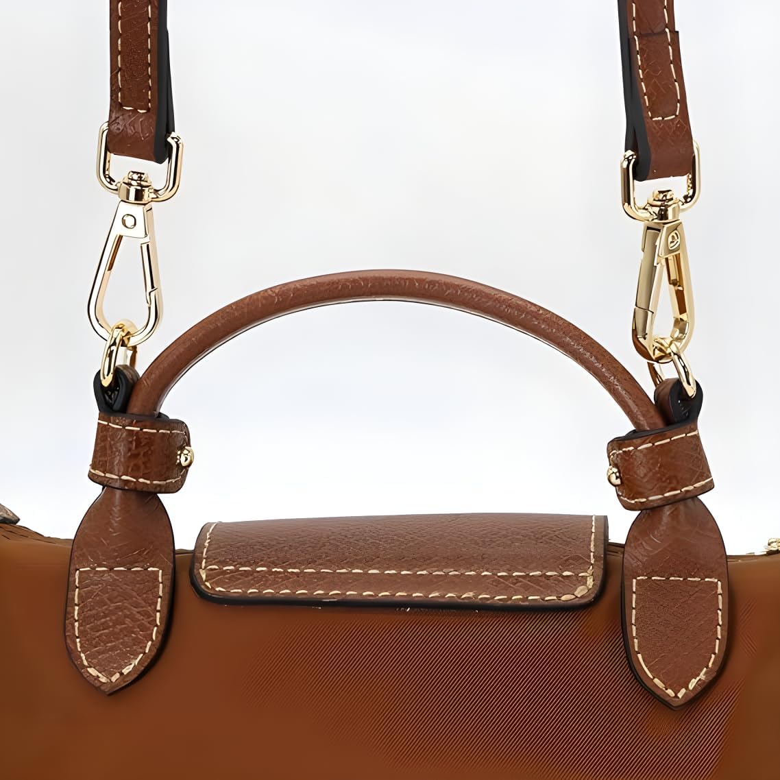 Thumbnail 3 de QIUTIMY Leather Handbag Strap Replacement for Longchamp Bags