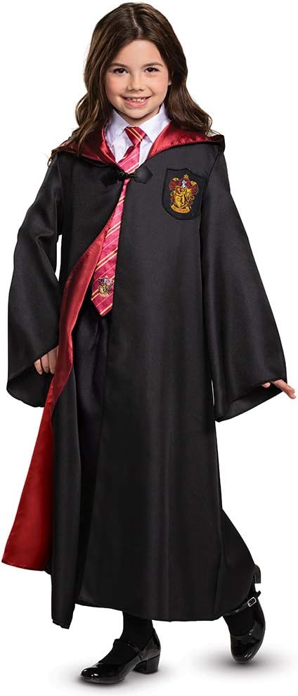 Detalle de Harry Potter Gryffindor Kids Costume Robe with Satin Lining and Hood