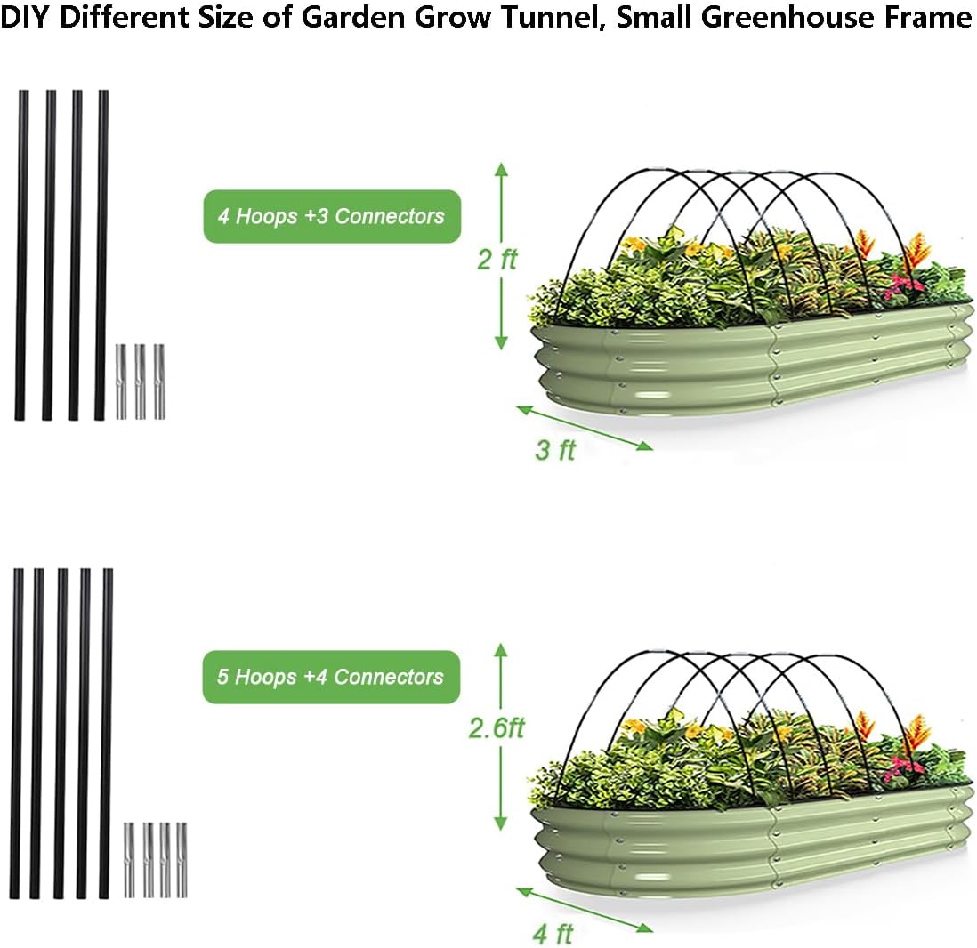 Detalle 2 de Garden Hoop Tunnel 7 ft Fiberglass 5-Pack