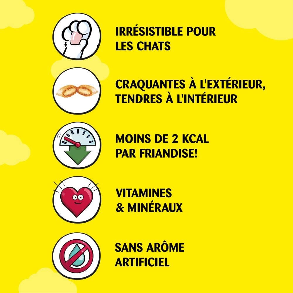 Detalle de CATISFACTIONS Friandises Saumon pour Chat et Chaton – Pack 4 x 180 g