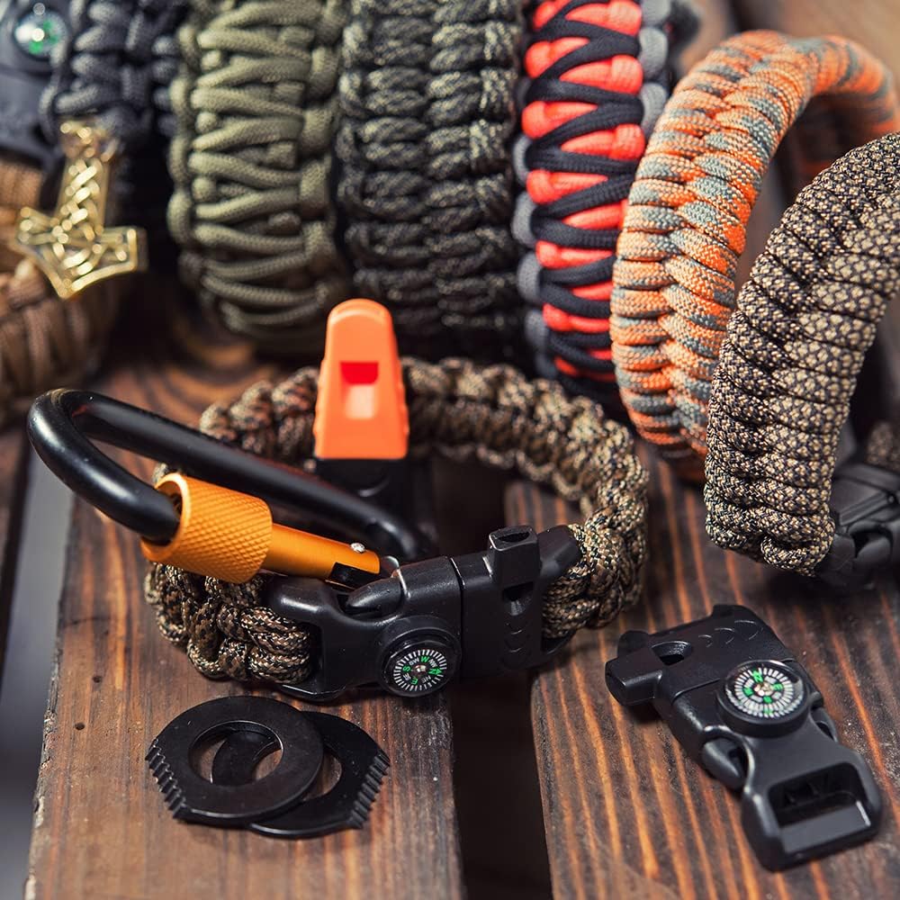 Detalle de HERCULES Type III Paracord 550 Rope Parachute Cord – 100' Black