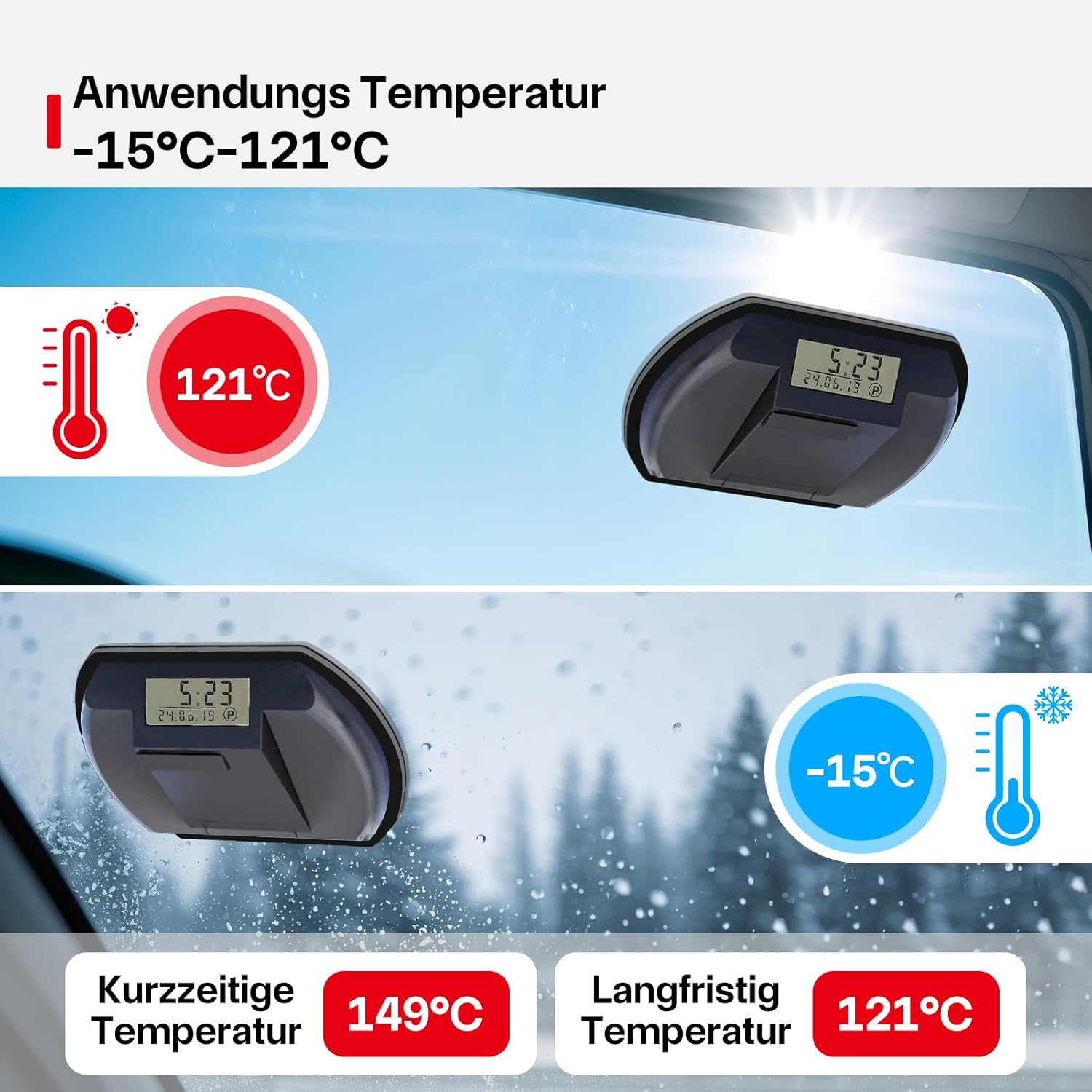 Thumbnail 4 de FIXCHORD Ersatz-Klebepads Set für elektronische Parkscheiben (12 Stück) – doppelseitig