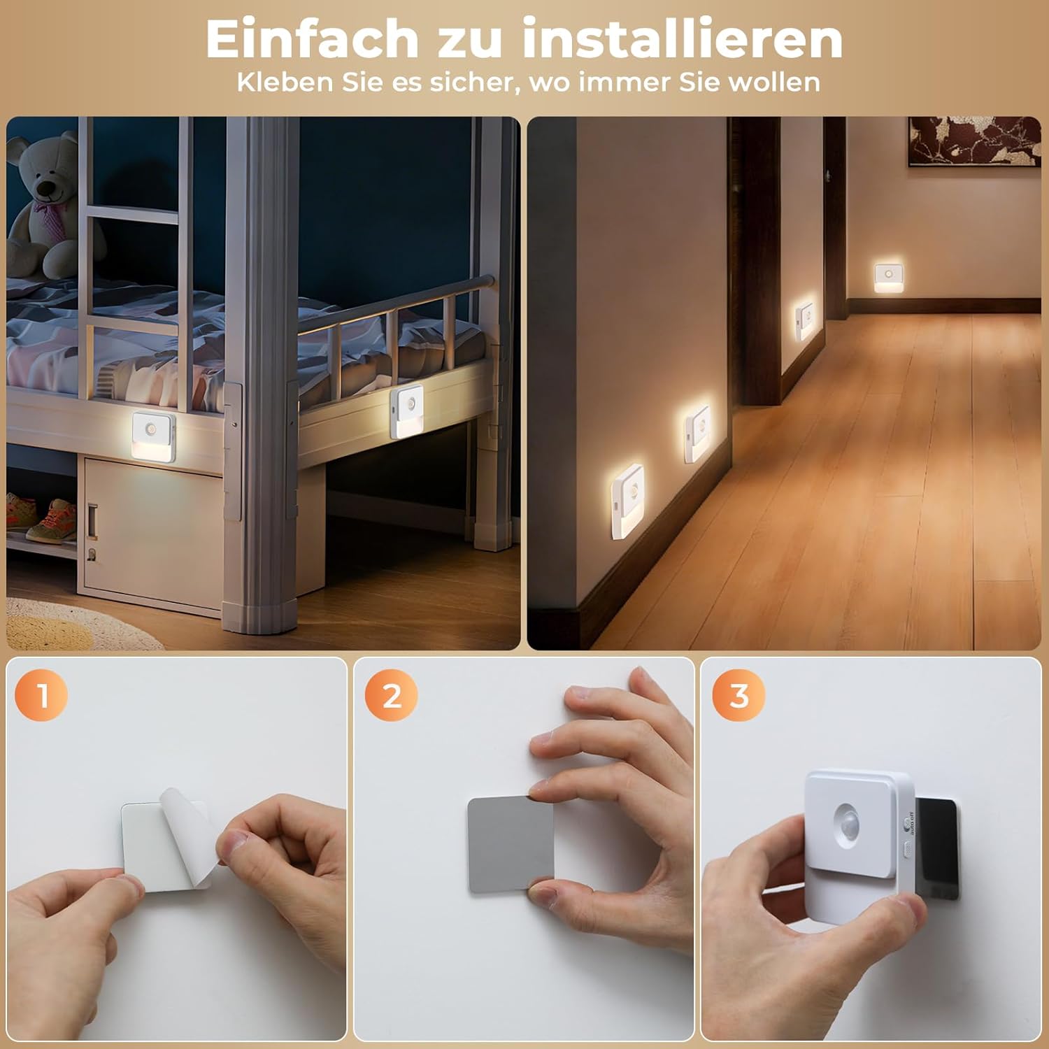 Thumbnail 6 de Aufladbare LED Nachtlampe mit Bewegungsmelder