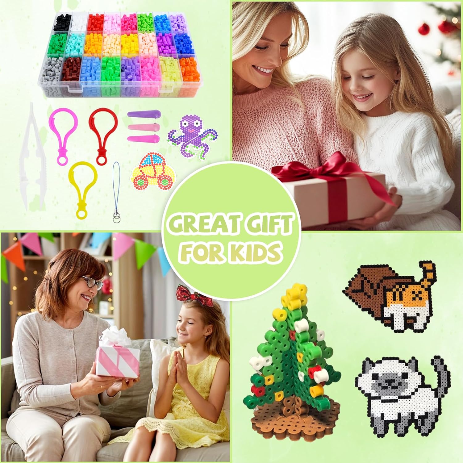 Thumbnail 5 de Set 4300 perline da stirare 5 mm, 24 colori 🎨