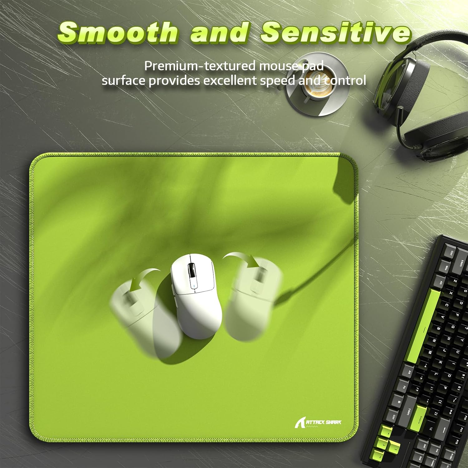 Thumbnail 2 de ATTACK SHARK CM02 gaming mouse pad 450x400