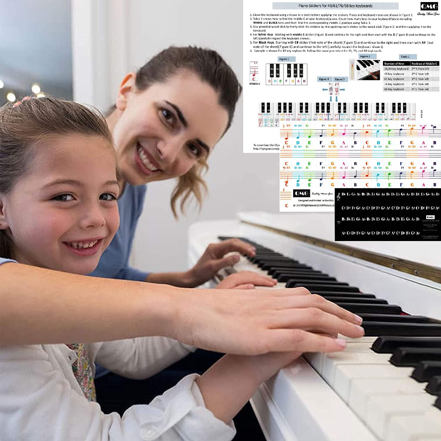 Detalle de QMG Piano Note Stickers, Vinyl