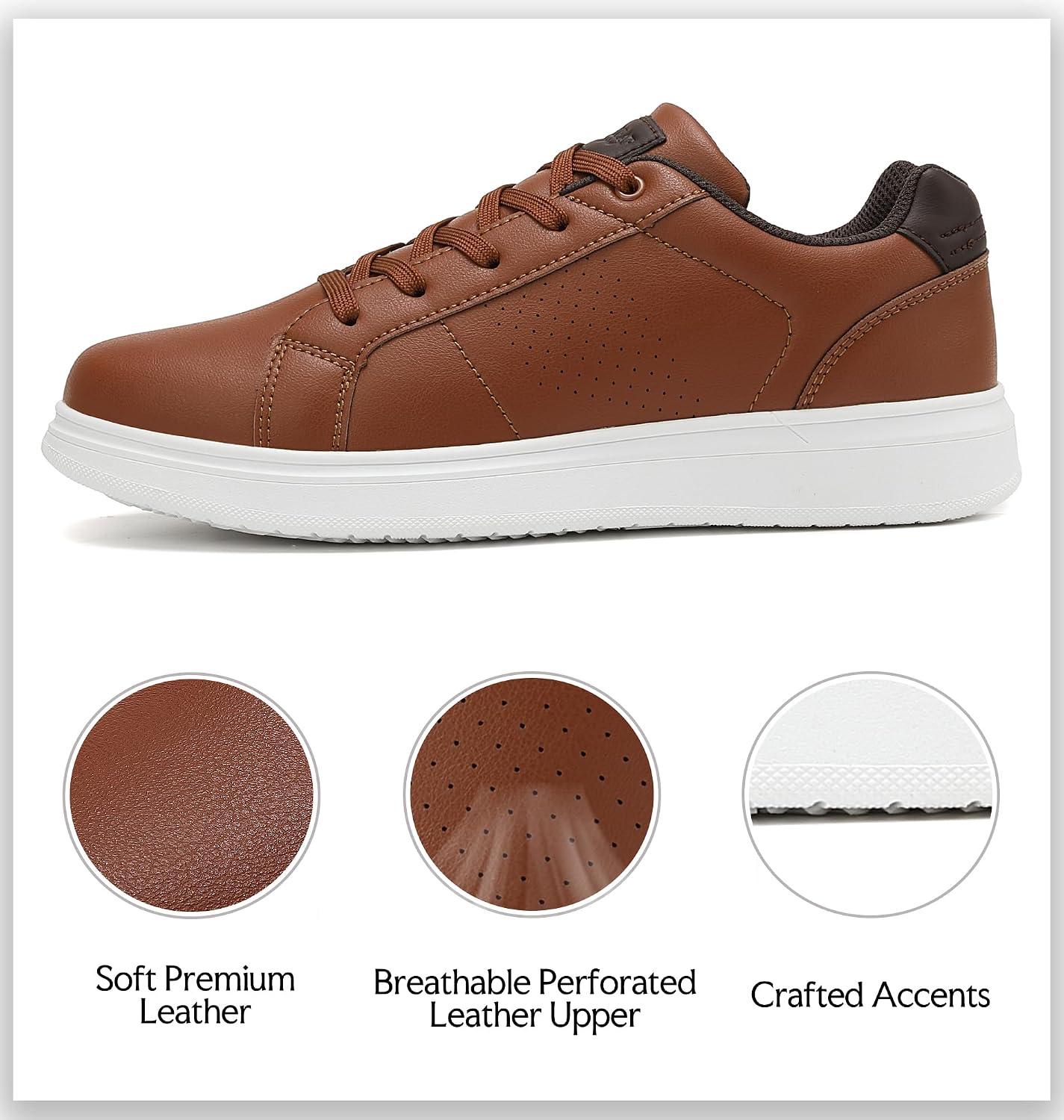 Detalle 2 de ANALeAF Men's Casual Trainers Dress Shoes: Breathable, Comfortable Everyday Fitness for Work and Weekend