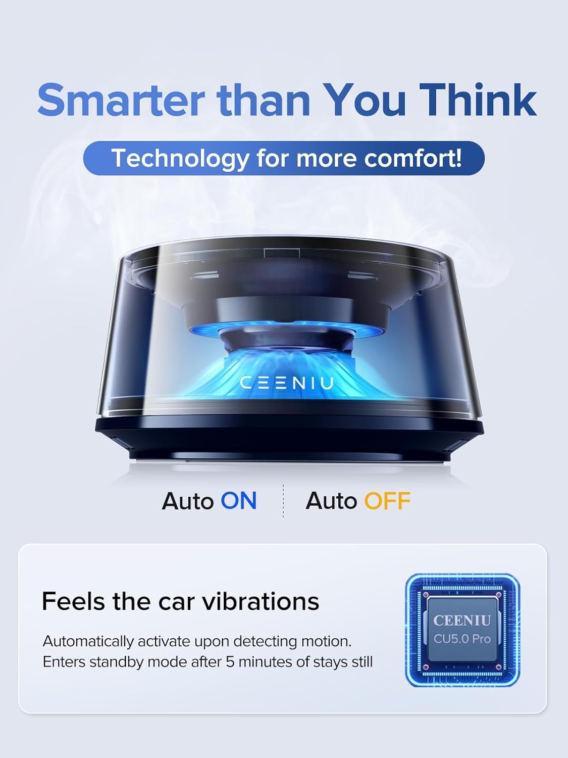 Thumbnail 2 de Ceeniu Smart Car Air Fresheners (2024) – auto on/off car diffuser with adjustable intensity and 2 refills