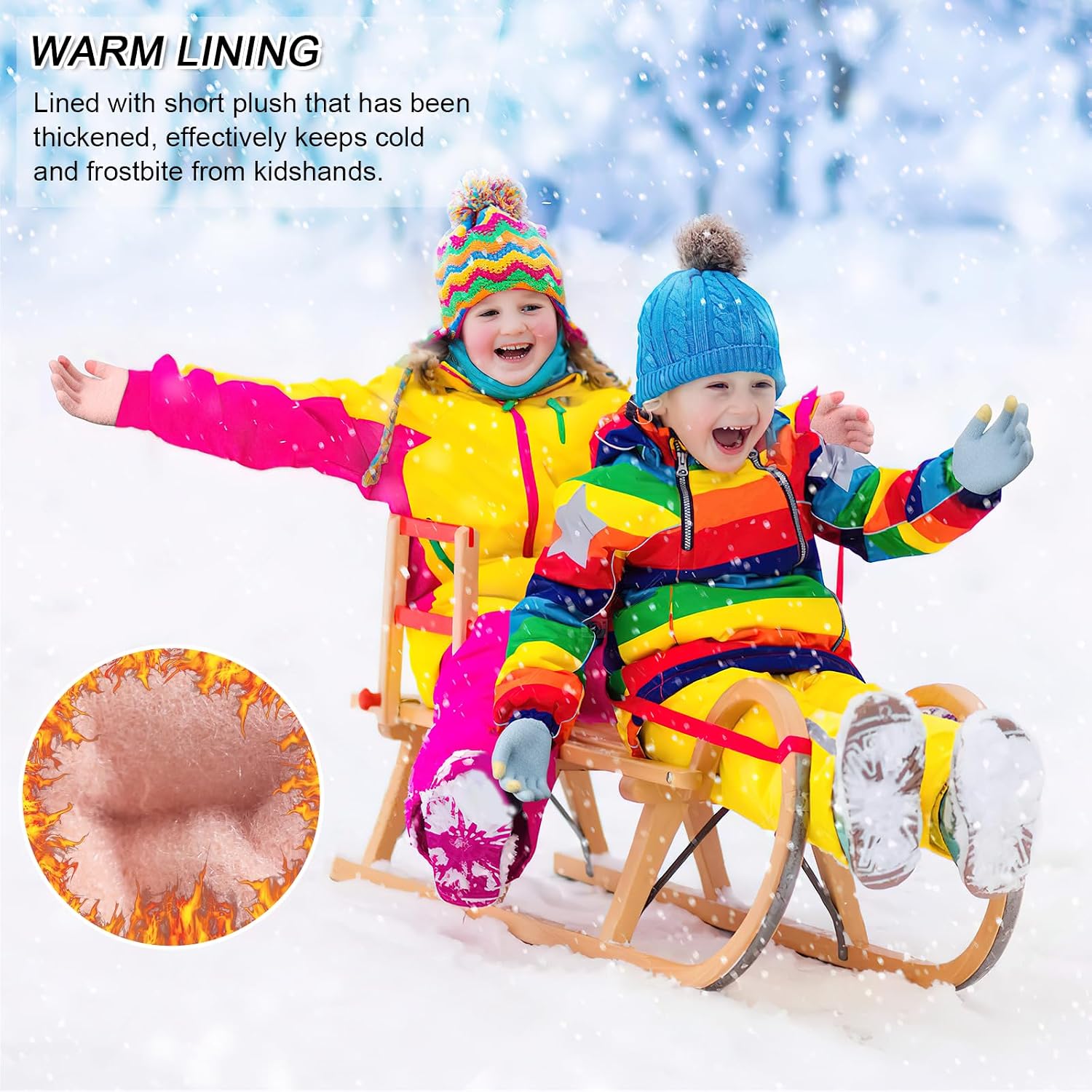 Detalle 2 de Kids magic knit gloves, 3 pairs