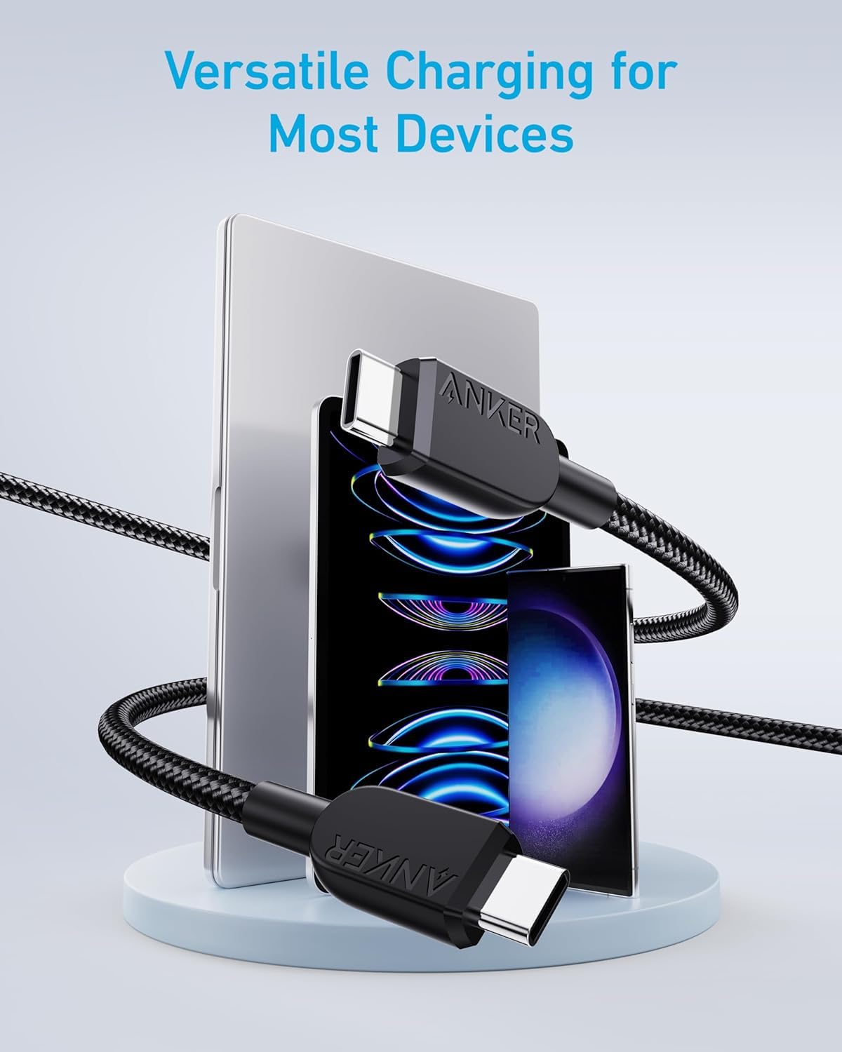 Detalle 2 de Anker cable USB‑C 240 W trenzado 3 m