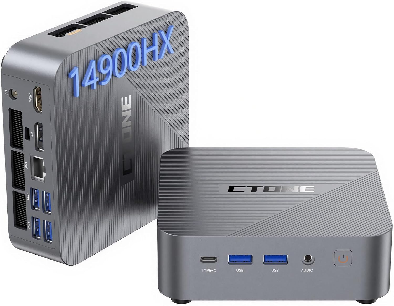 Detalle de CTONE M2 Mini PC mit Intel Core i9-14900HX: Leistungsstarker Kompakt-Desktop für Business und Office
