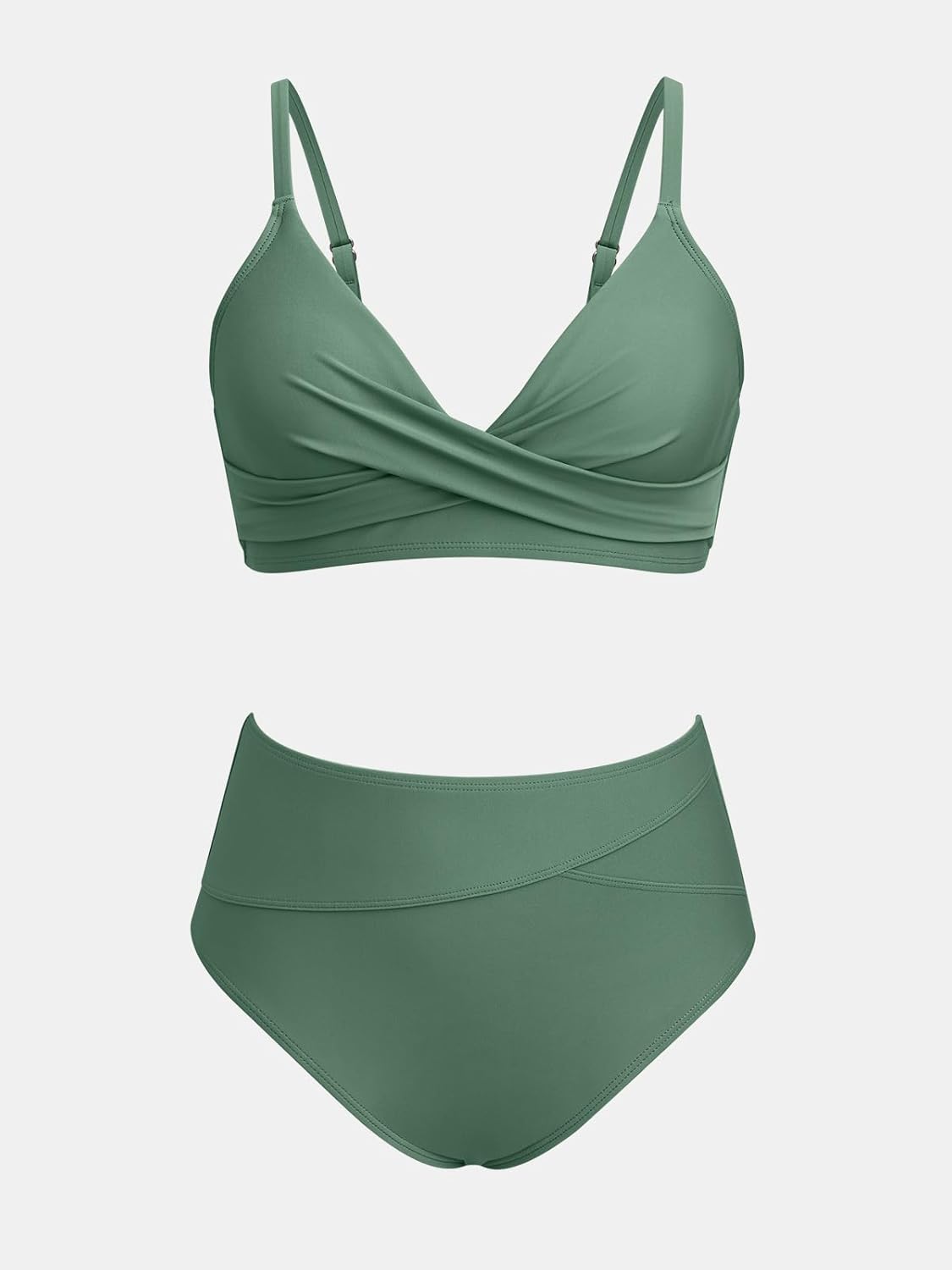 Thumbnail 4 de CUPSHE Damen Bikini-Set mit Crossover-Bustier & High-Waist-Hose