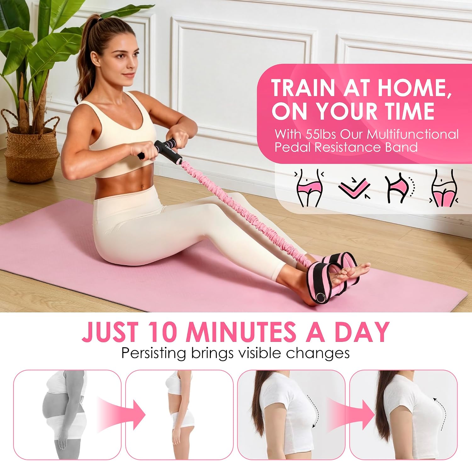 Detalle de Pedal Resistance Bands, Latex