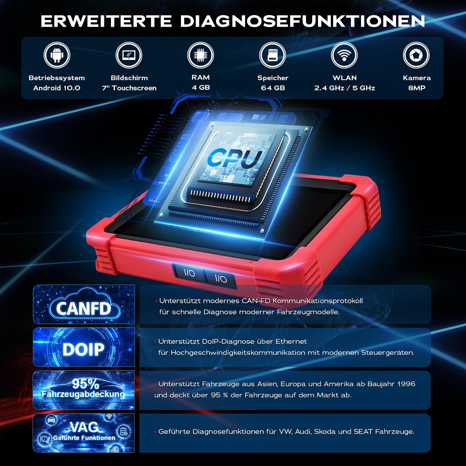 Thumbnail 5 de LAUNCH CRP 919 OBD2 Diagnosegerät 31 Funktionen