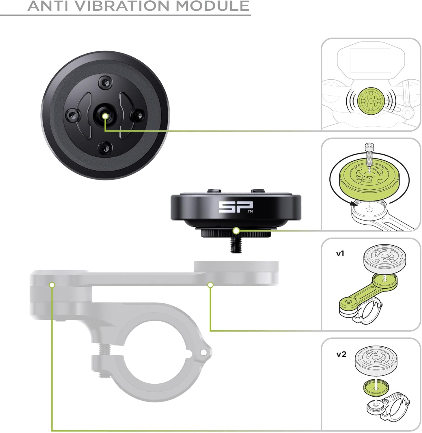 Thumbnail 5 de SP CONNECT Kit Support Moto 60% antivibration