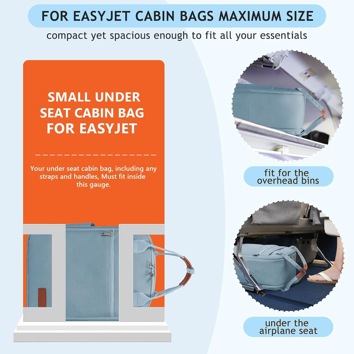 Detalle 2 de Hayayu Sac Cabine 45x36x20 bagage cabine