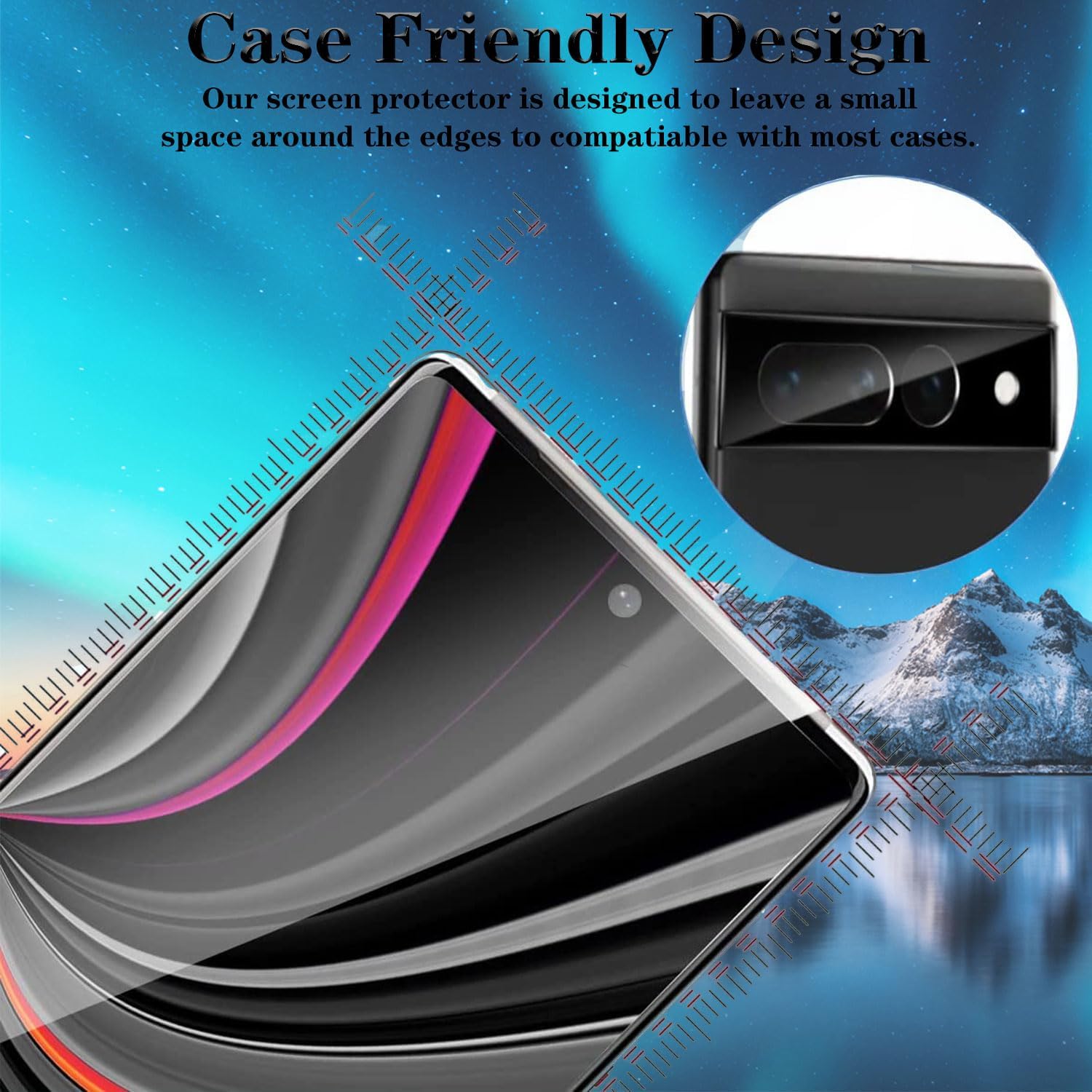 Detalle 2 de Pixel 7 Pro Tempered Glass Screen Protector