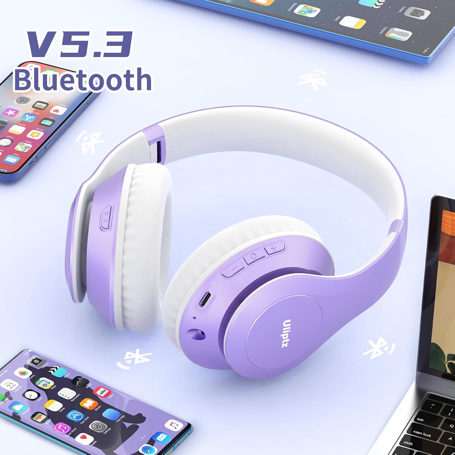 Detalle de Uliptz Kabellose Bluetooth-Kopfhörer 65 Stunden