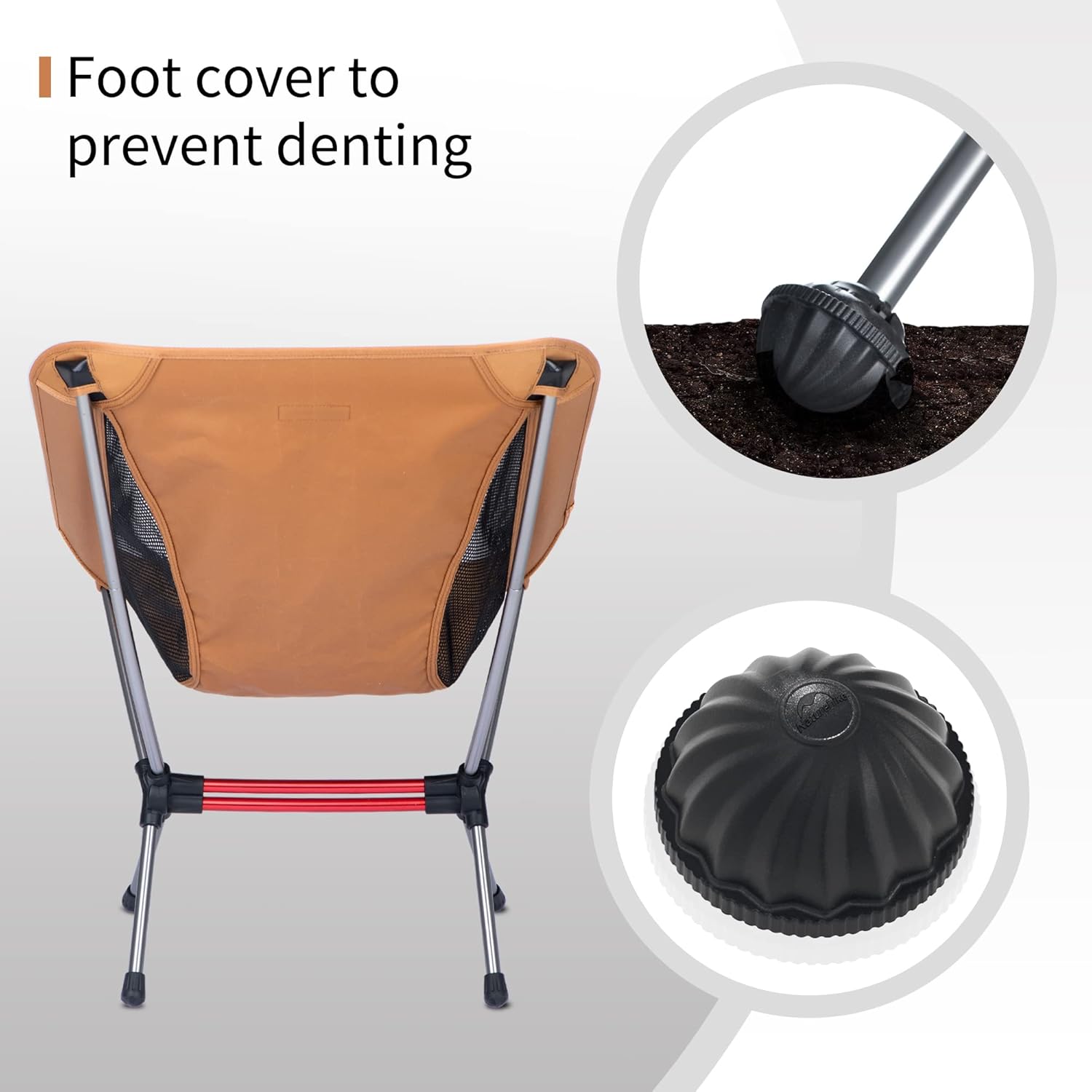 Thumbnail 5 de Naturehike YL08 ultralight camping chair (1.08kg) with anti-sinking feet