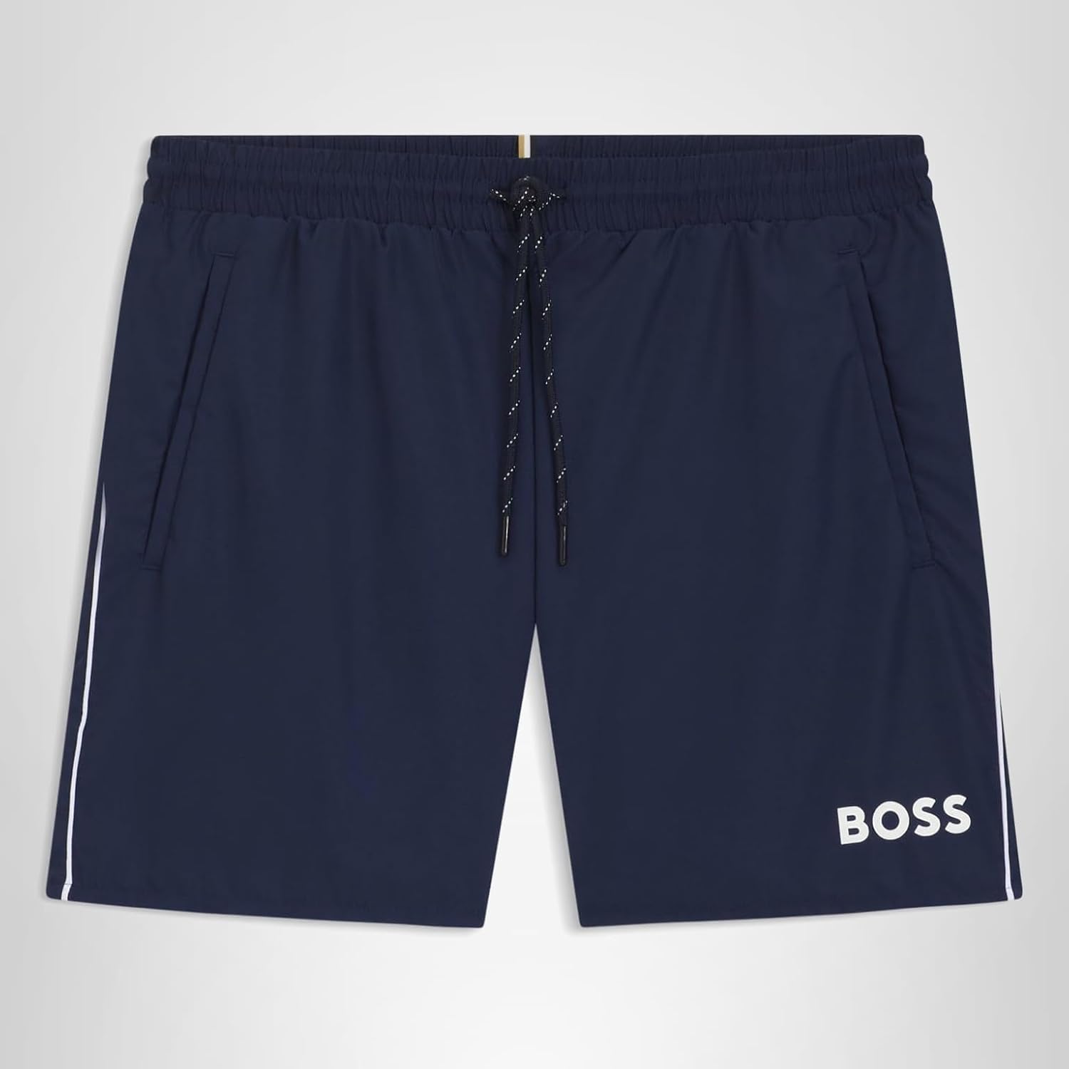 Thumbnail 4 de BOSS Mens Starfish Contrast-Logo Swim Shorts with Full Lining