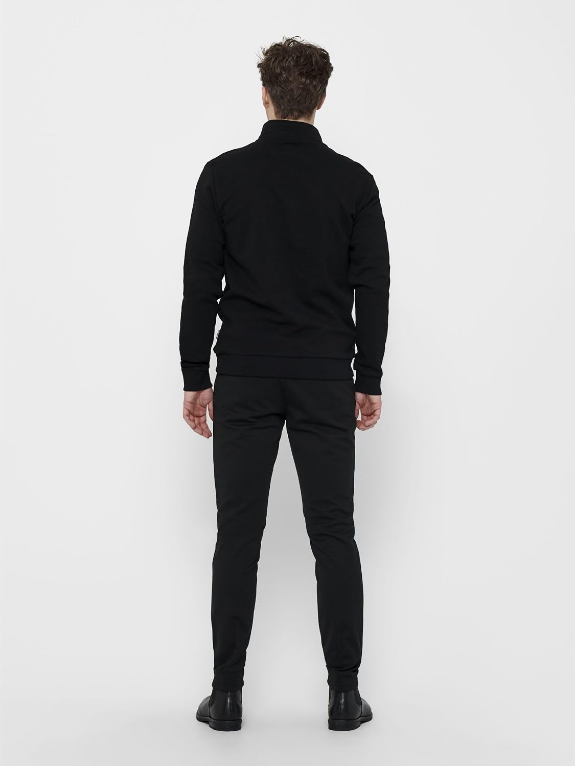 Detalle de ONLY&SONS Onsceres Life Half Zip Sweat da uomo in felpa mezza zip