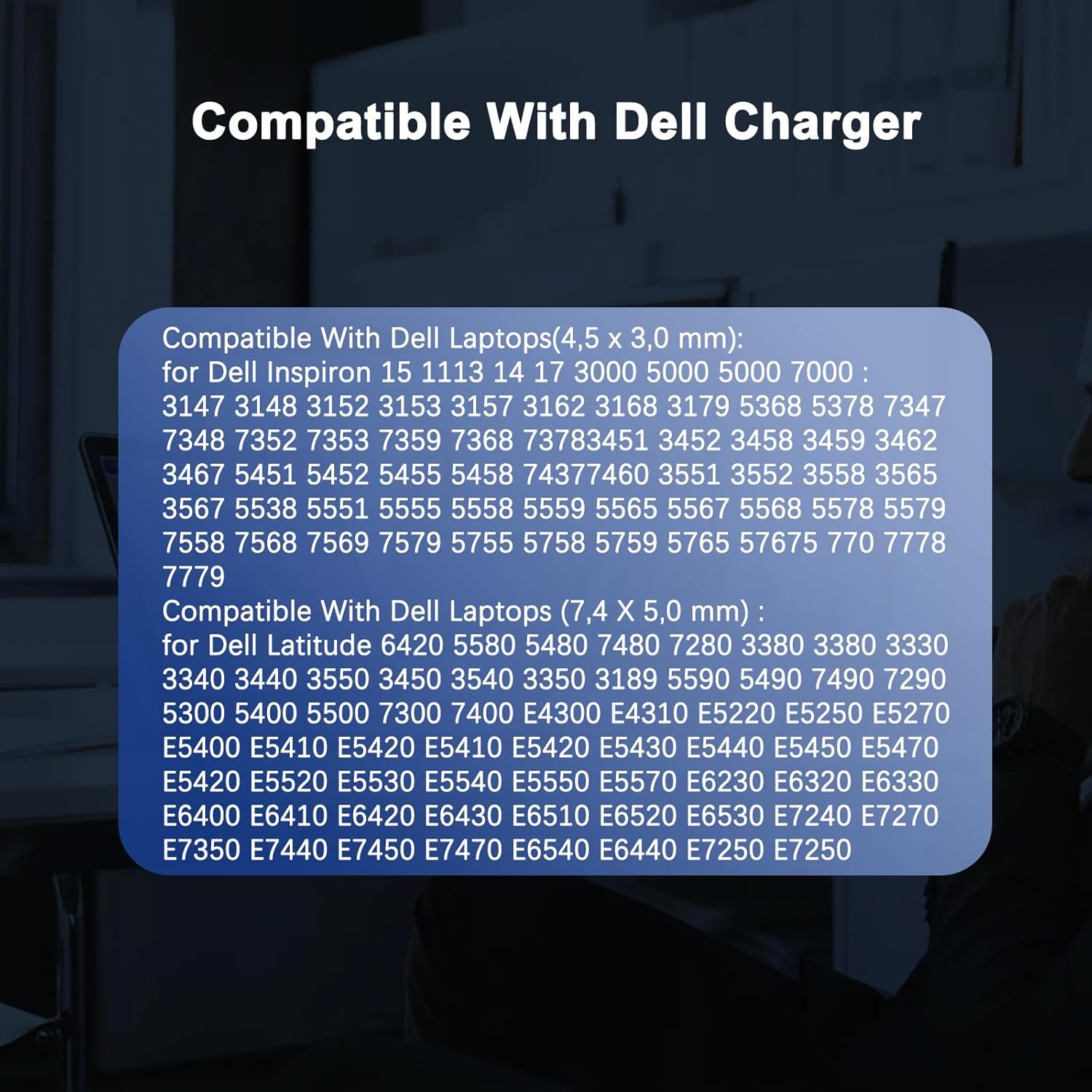 Thumbnail 3 de 65W Dell laptop charger DC 19.5V
