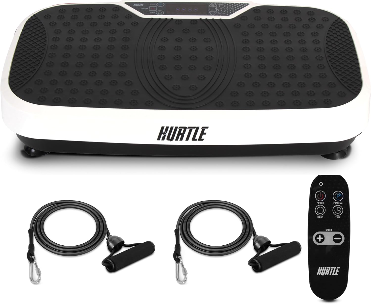 Detalle de Hurtle Plateforme Vibrante pour entraînement complet du corps – Plaque vibrante avec bandes et télécommande