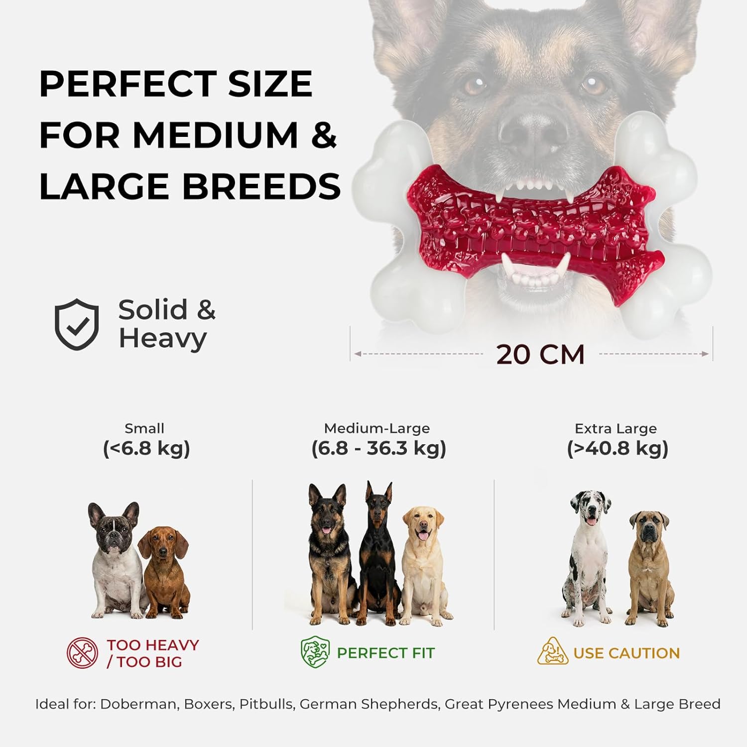 Thumbnail 5 de ChienBox Nylon Bone Toy beef flavour for large dogs
