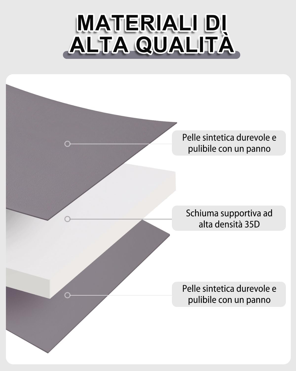 Thumbnail 5 de Favodormir Cuccia Cane Esterno Media Impermeabile 90x57 cm in ecopelle grigio