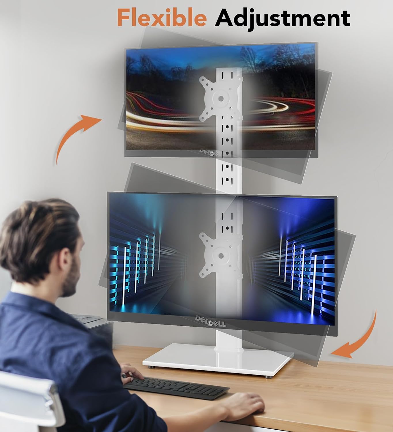 Thumbnail 4 de Dual Monitor Ständer Vertikal 13–34 Zoll