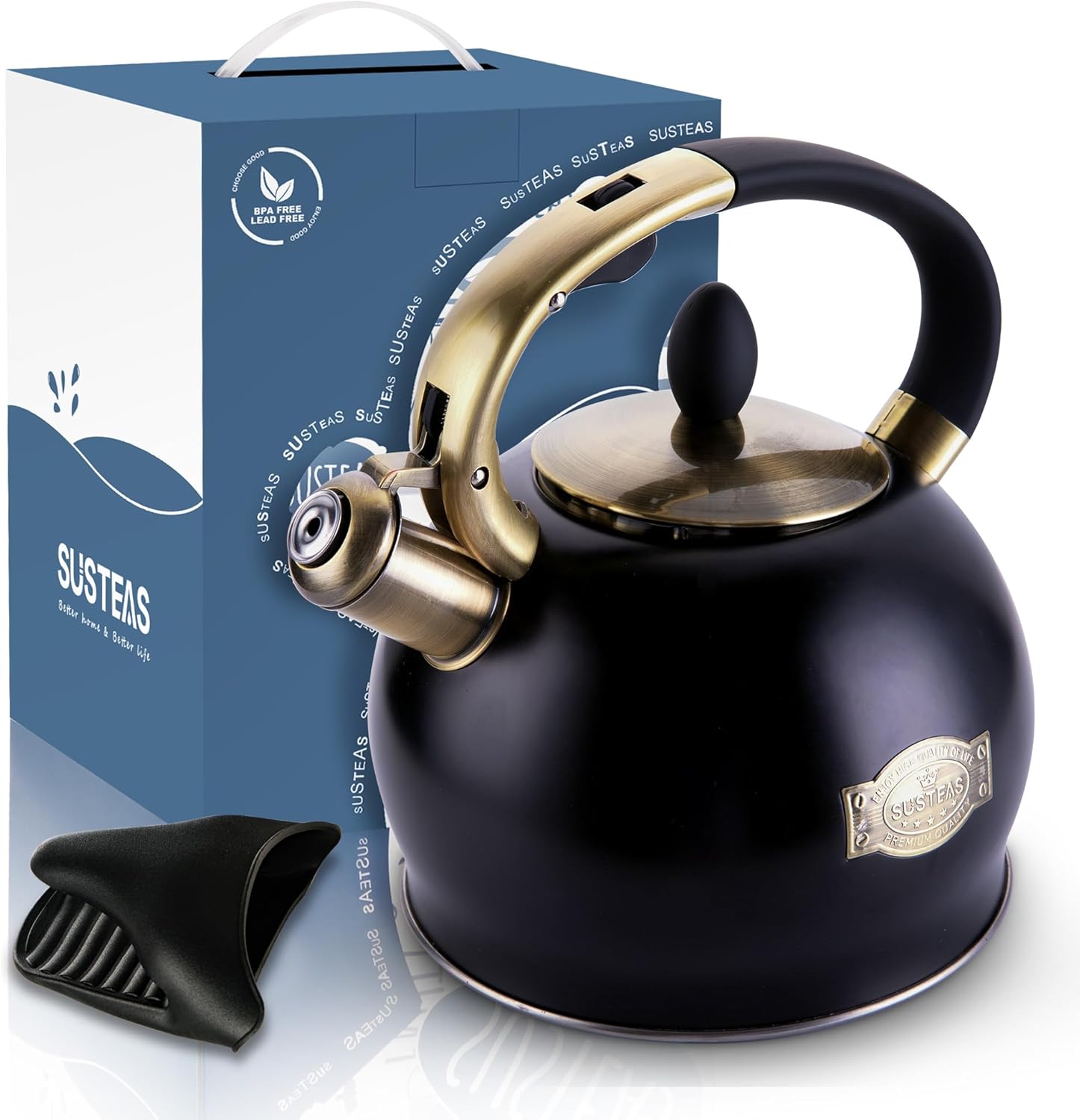 Thumbnail 6 de SUSTEAS Stove Top Whistling Kettle, 3L