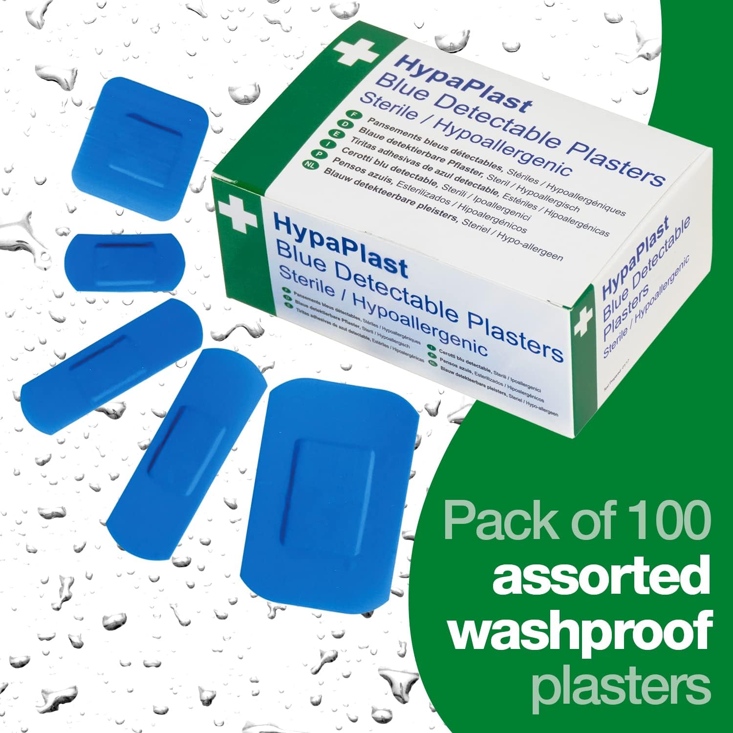 Thumbnail 6 de HypaPlast Blue Catering Chef's Plasters Assorted Pack – 100 Plasters