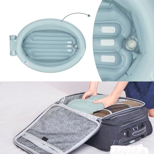 Detalle de Babymoov Bañera hinchable evolutiva AQUADOTS: 2 en 1 para el baño y el juego del bebé