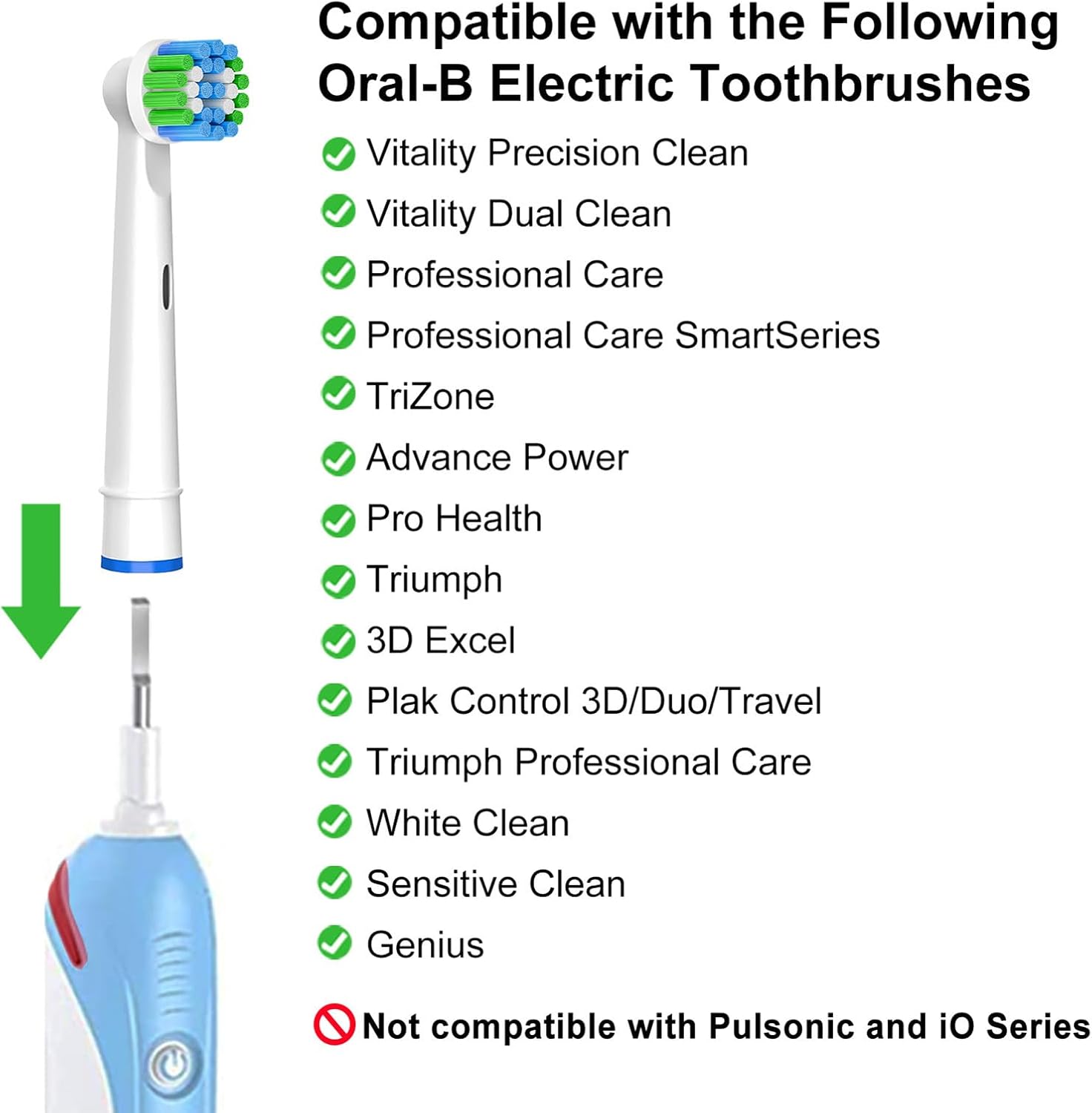 Detalle 2 de Oral B compatible brush heads, 20 pack