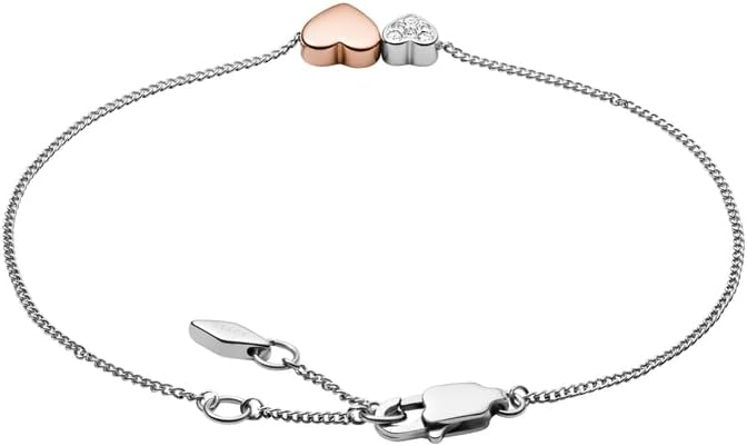 Thumbnail 4 de FOSSIL Bracelet fin en acier inoxydable avec fermoir mousqueton pour femme