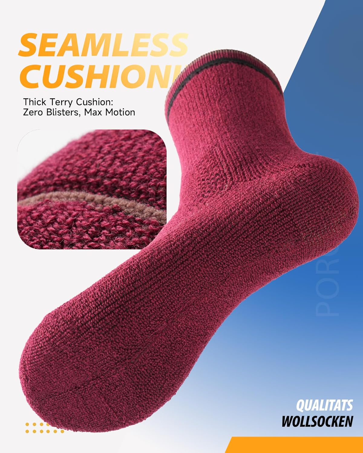 Thumbnail 3 de Merino wool socks 3 pack, cushioning support