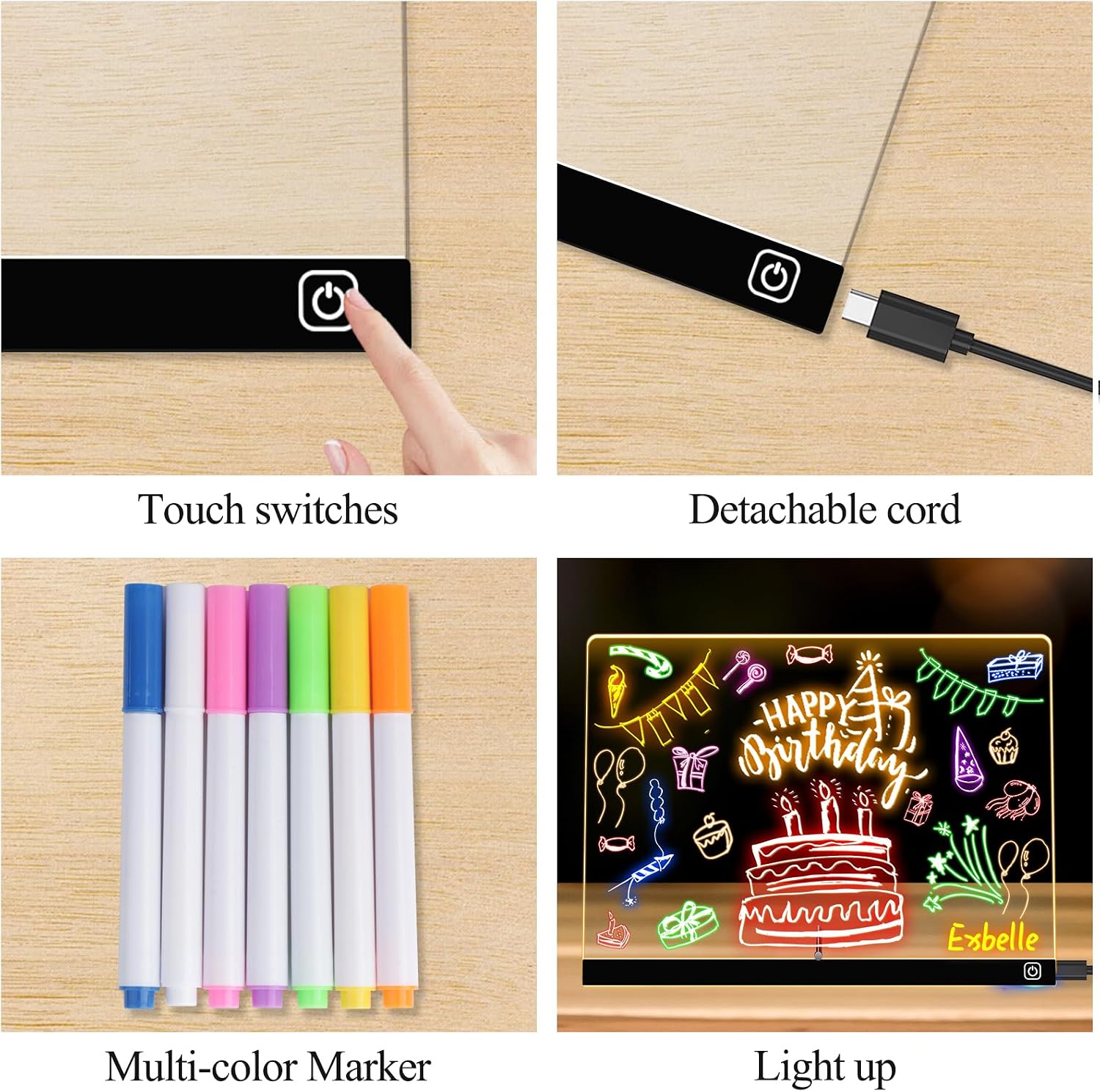 Detalle de Exbelle LED Drawing Board, 14-Inch