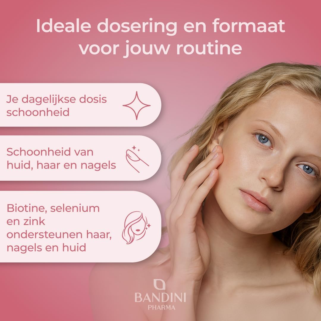 Thumbnail 1 de BANDINI Biotine + Selenium + Zink tabletten voor haar, nagels en huid