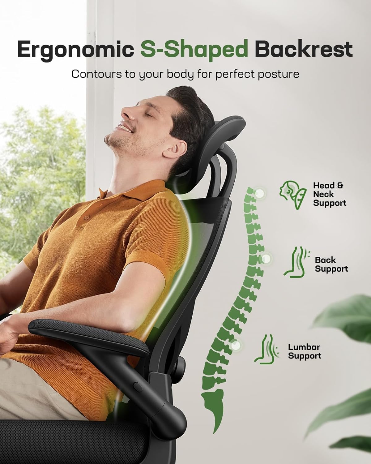 Thumbnail 4 de Marsail Ergonomic Mesh Office Chair