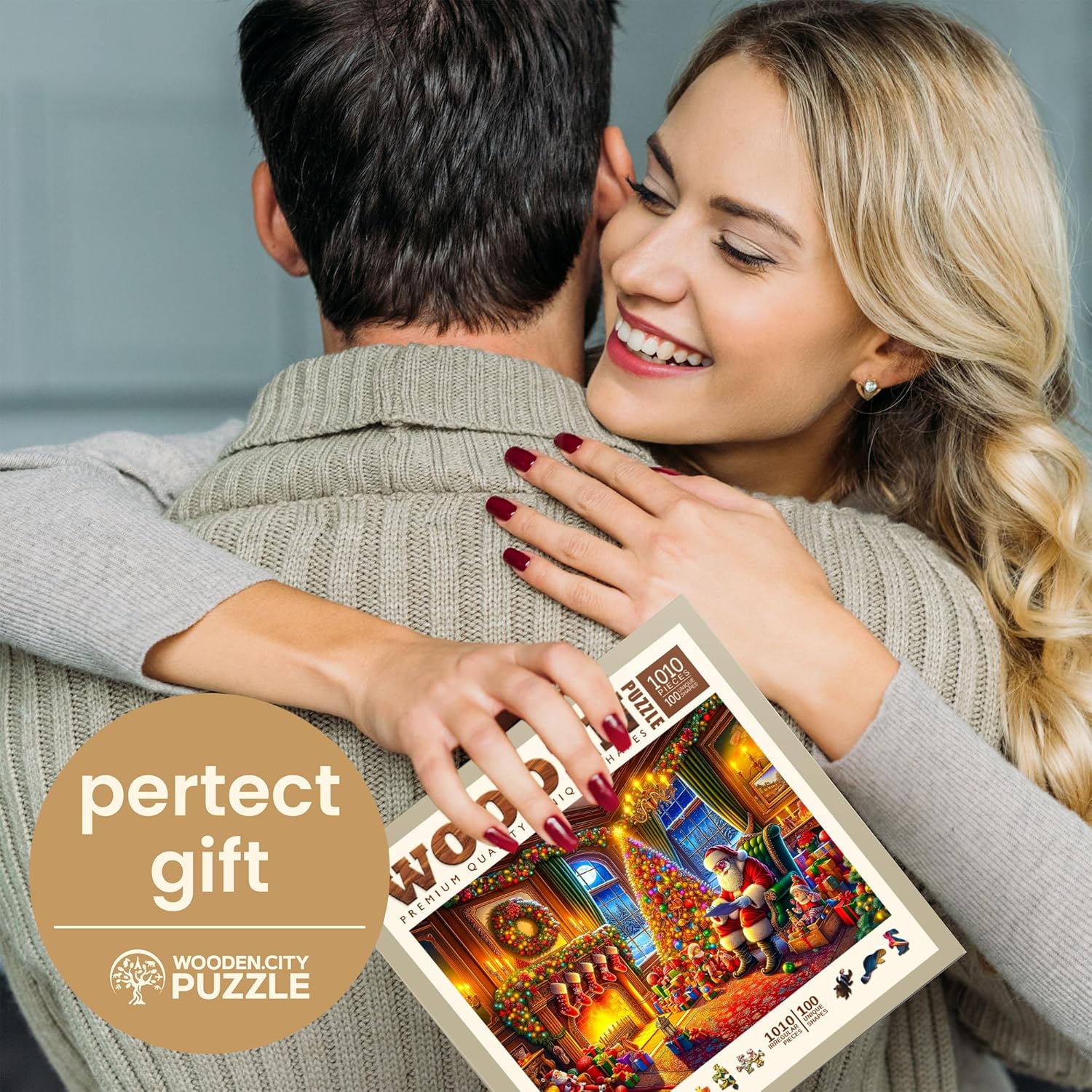 Thumbnail 6 de WOODEN.CITY Puzzle de Noël 1000 pièces pour adultes 🎁