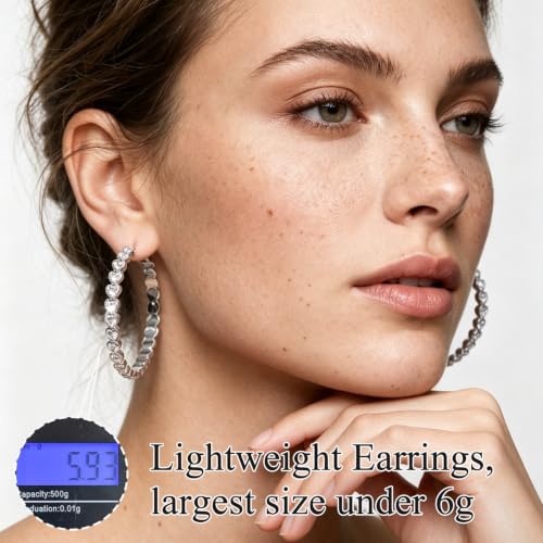 Thumbnail 3 de Senteria Sterling Silver Heart Hoop Earrings for Women