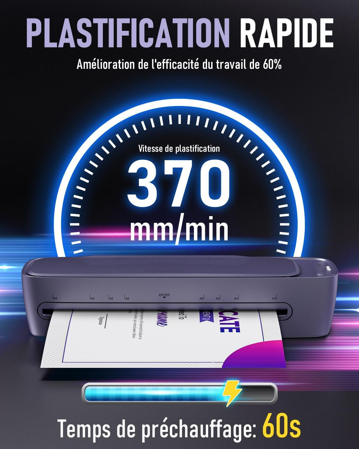 Thumbnail 1 de Ablemark Plastifieuse A3 laminage rapide