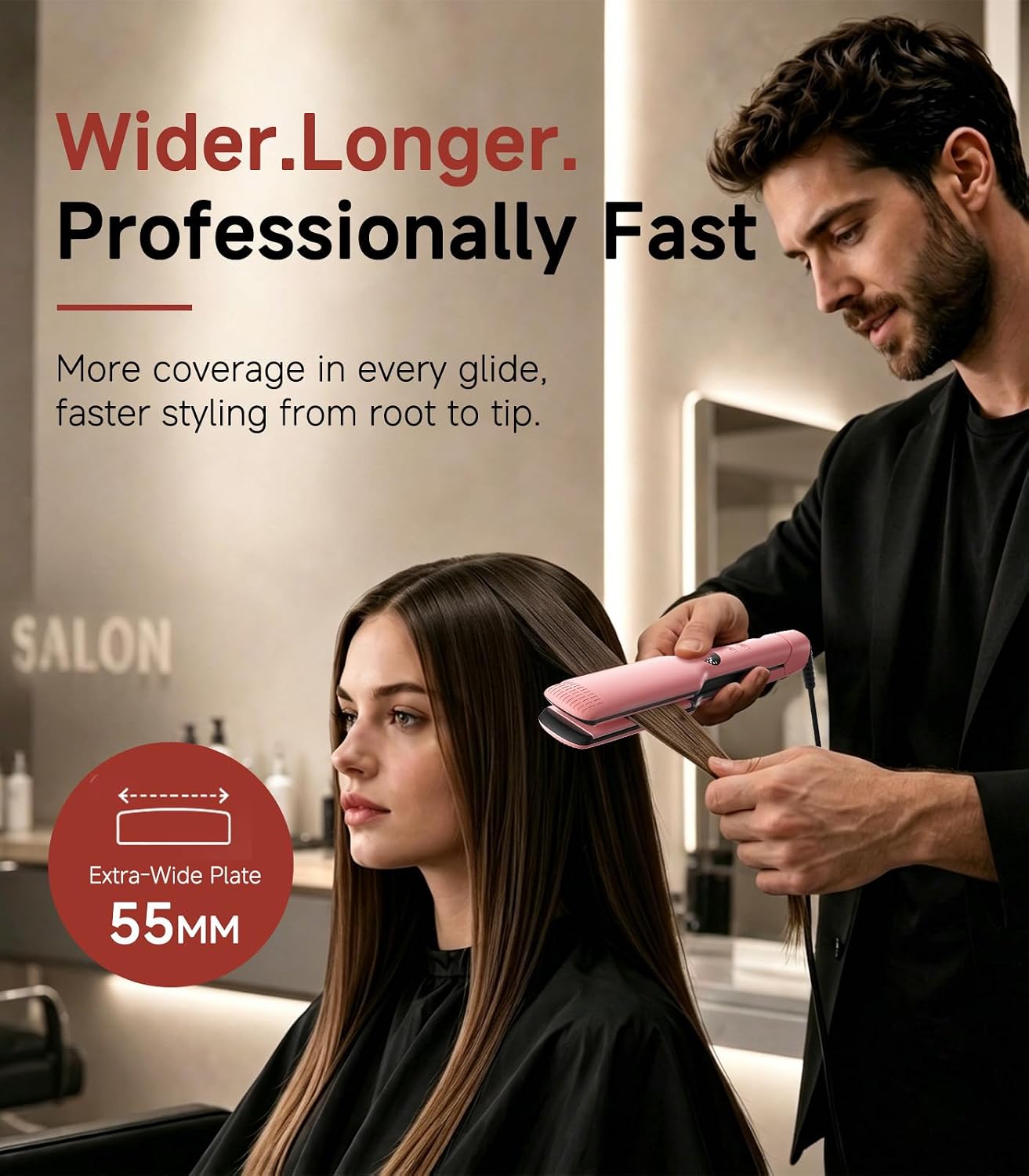Detalle 2 de DYHOO Hair Straightener with 11 Heat Settings