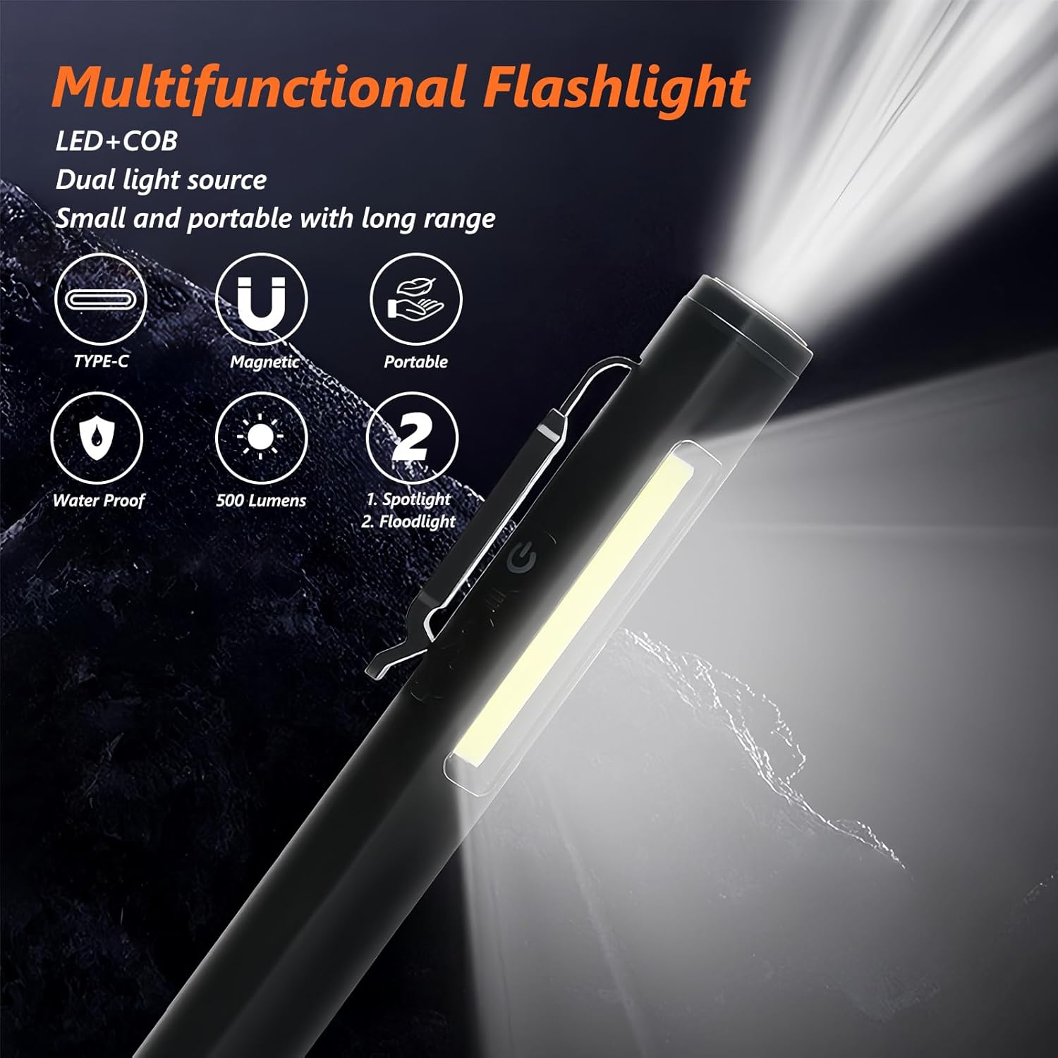 Thumbnail 2 de flintronic Mini Linterna LED Recargable 600 mAh