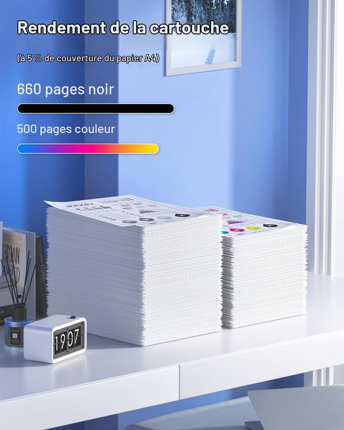 Thumbnail 3 de INK4U 540XL 541XL inktcartridges voor Canon Pixma, zwart en kleur