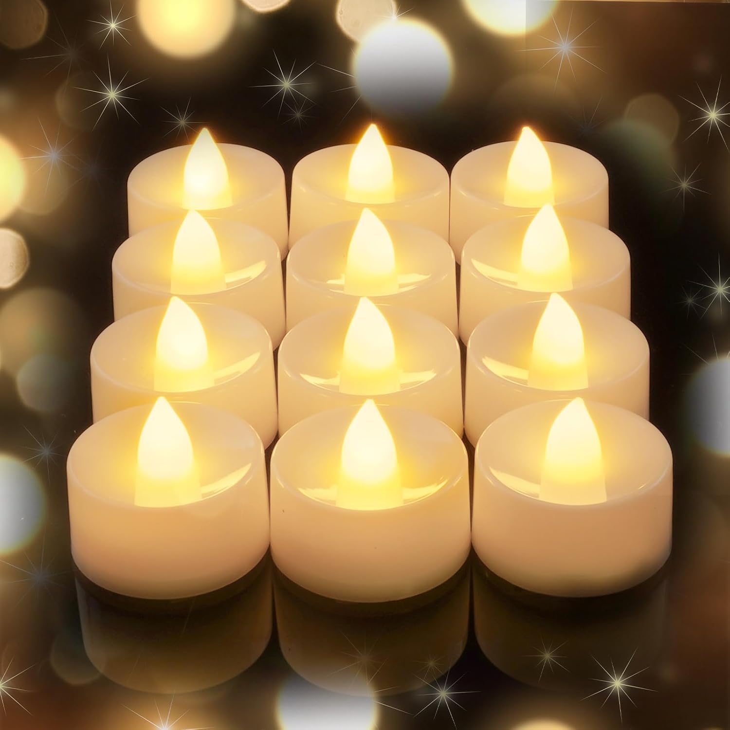Thumbnail 6 de AMAGIC LED Flameless Tea Lights 12 Pack